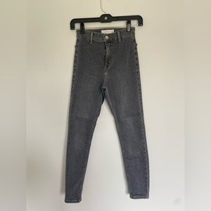 Topshop Super Skinny Grey Joni Jeans
